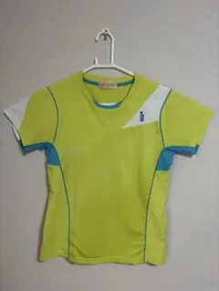ゴーセン　メッシュバドミントンゲームシャツ　レディースMサイズ ライムグリーン