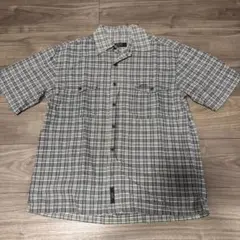 PAZZO 古着 短丈ボックスシルエット 半袖チェックシャツのサムネイル