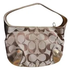 COACH ワンショルダー　signature bag gold 11600