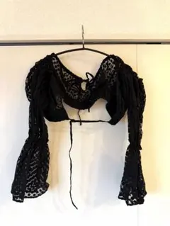 MAISON SPECIAL ドット柄 シアー ボレロのサムネイル