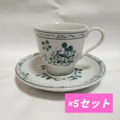 ミッキーマウス カップとソーサー 5セット