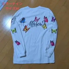 Mirror9 蝶プリント 長袖Tシャツ