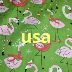 アレキサンダーヘンリー　クリスマス　usaコットン フラミンゴ　レア