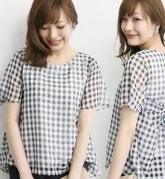 アーバンリサーチロッソ urbanresearchROSSO ギンガムT