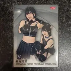 神嵜志音 BBM 2026 女子プロレス 直筆サインカード ルーキー - メルカリ