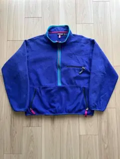 92年 patagonia ライトウェイトシンチラジップT コバルト XL