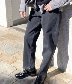 COUDRE ハイウエストデニム　黒　24