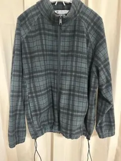 Columbia グレー系チェック柄 フリースジャケット