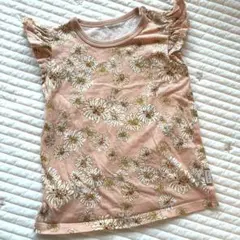 PAUL & JOE 花柄フリル袖Tシャツ　90cm