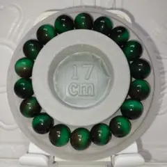 グリーン・ブラウンビーズブレスレット 17cm
