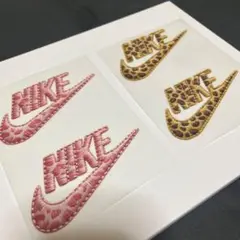 NIKE アイロンプリントシート ヒョウ柄 4枚セット