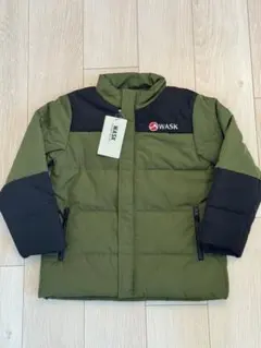 【新品】WASK 中綿コート 130cm カーキ 子ども　アウター フードなし