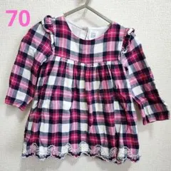 baby GAP チェック柄 トップス 70