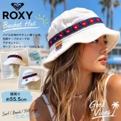 ROXY ロキシー バケットハット ホワイト 花柄のサムネイル