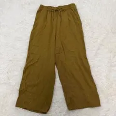 スタジオクリップ　イージーパンツ　ブラウン　M ウエストゴム