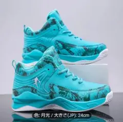 未使用 スニーカー 青緑色 24cm