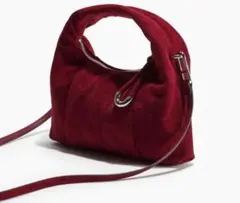 H&M ワインレッド ショルダーバッグ　ZARA
