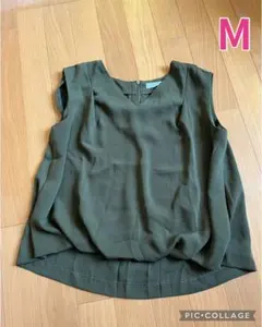 ローリーズファーム　オリーブ カーキ　ノースリーブ M