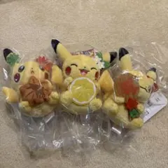 ポケモンセンター ヒロシマ 広島　限定　ピカチュウ マスコット　3個セット