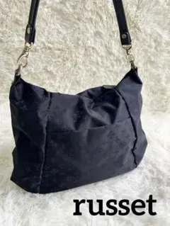 russet ラシット 2way ショルダーバッグ　モノグラム ナイロン