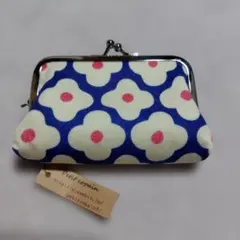 【お値下げしました】ハンドメイド花柄がま口財布