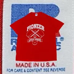 vintage 90s USA ラッセルアスレチック リトルリーグ Tシャツ M