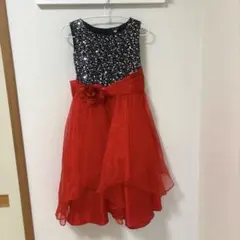 arisana キッズドレス 150cm スパンコール レッドのサムネイル