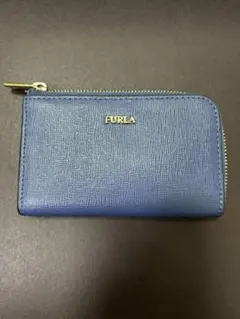 FURLA 青 カードケース、フラグメントケース