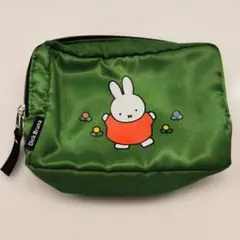 Dick Bruna ミッフィー ポーチ グリーン 未使用のサムネイル