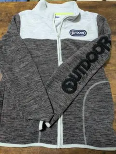 OUTDOOR フリースジャケット 160サイズ グレー系