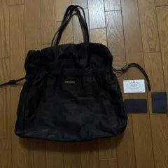 PRADA プラダ　巾着￼ショルダーバック　美品
