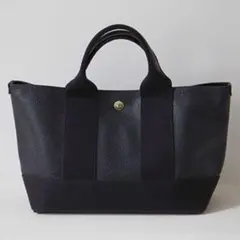 【美品】TOPKAPI ブレス　スコッチグレイン　ミニ　トートバッグ　ブラック