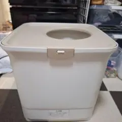 猫用トイレ ラクリーン　消臭 上から入るタイプ ホワイト×ベージュのサムネイル