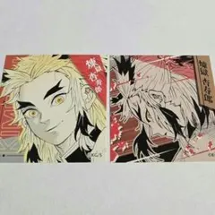 煉獄杏寿郎　ジャンプフェスタ　鬼滅の刃　スクエアステッカー　原作　カード