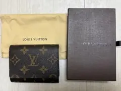 未使用・付属品完備】ルイヴィトン モノグラムミニ カーキ 三つ折り 