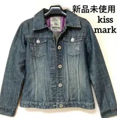 【新品未使用】kissmarkキスマーク　デニムジャケット ラメ　Mサイズのサムネイル