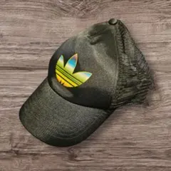 y2k 00s adidas アディダス オリジナルス キャップ 黒 超美品