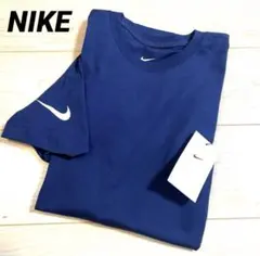 NIKE ナイキ Tシャツ 袖ワンポイントロゴ　XL相当　ネイビー　新品