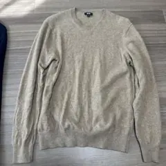 UNIQLO ベージュ カシミヤ100% ニット M