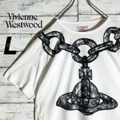 美品☆ヒビ割れ☆サンダー☆オーブロゴ】ヴィヴィアンウエストウッド T 