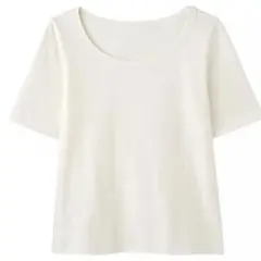 シンプルTシャツ オフホワイト　ピーチジョン