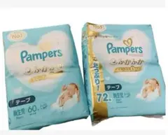 Pampers ふかふかおむつ テープタイプ 60枚入り＋67枚