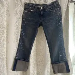 セシルマクビー　ストレートジーンズ　七分