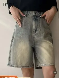 DAZY デニム風 ショートパンツ JP-M