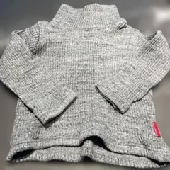 moujonjon グレー ハイネックセーター 90