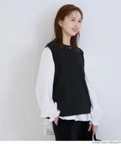コカ　ニットベストセットブラウス
