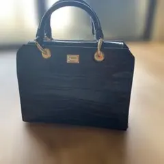 Ferré ブラック トートバッグcrocodile