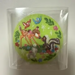 ディズニー 刺繍缶バッジ バンビ
