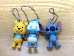 【平成レトロ】ディズニー ミニフィギュア シャカシャカキーホルダー 3種セットのサムネイル