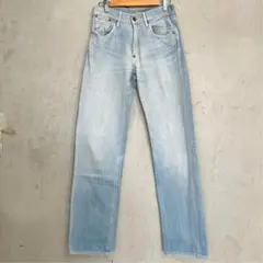 美品 UNIQLO(28inch)デニムパンツ/青/コットン/ダメージ